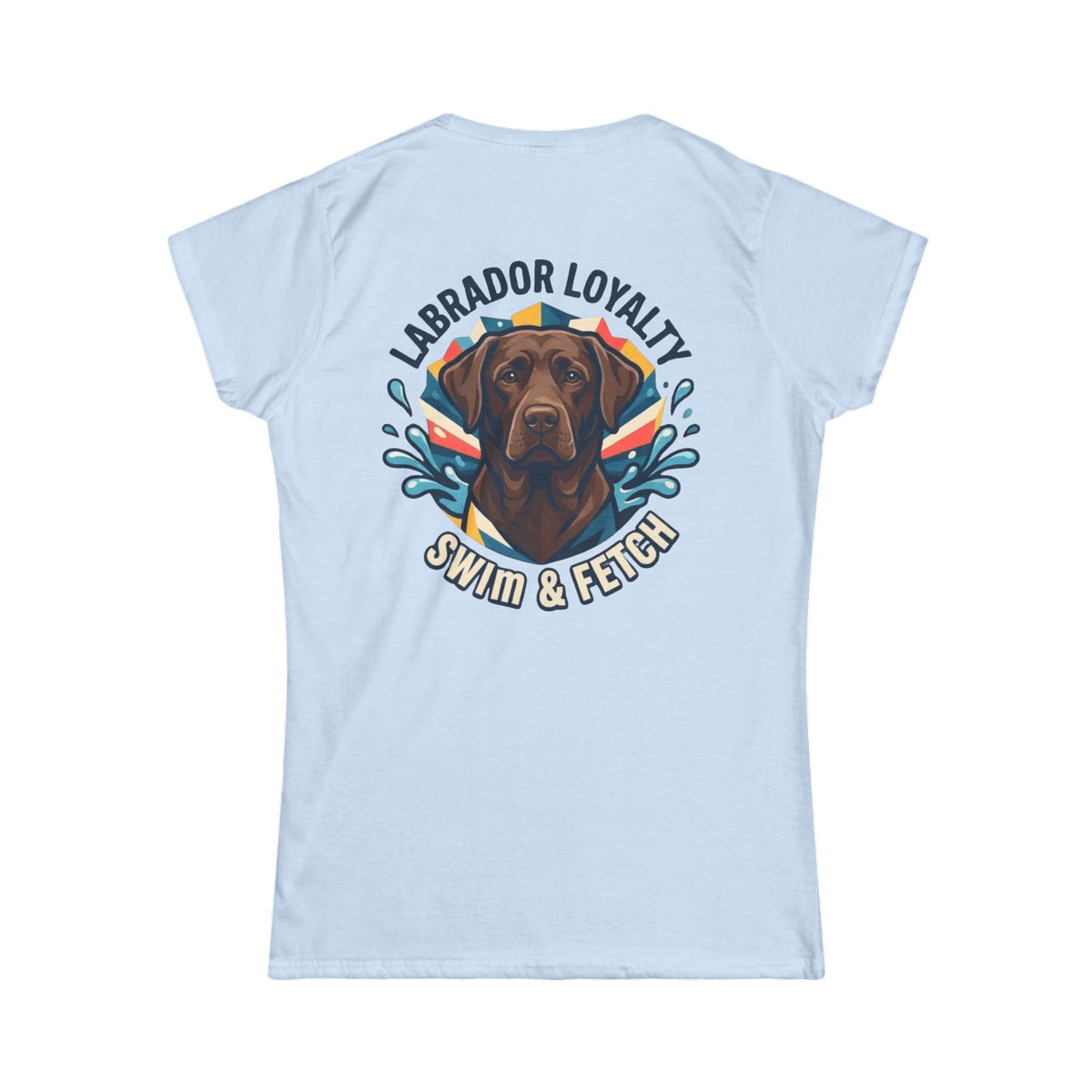 Color: Light Blue | Labrador Loyalty Swim Fetch Women's Tee