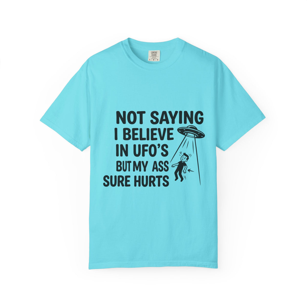 Color: Lagoon Blue | UFO's Unisex Garment-Dyed Tee