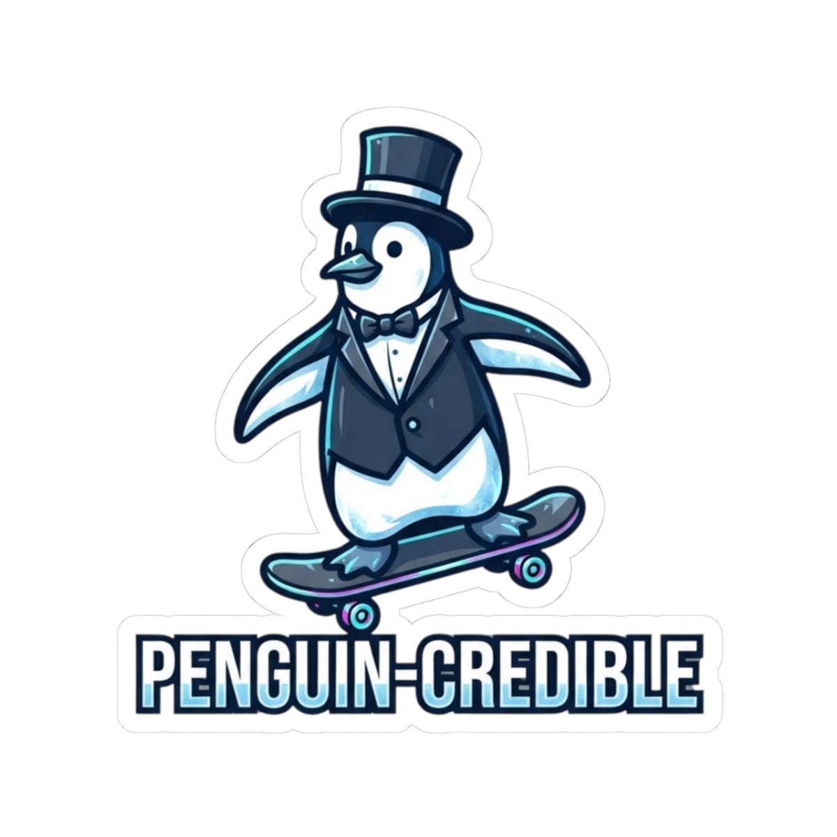 "Penguin Credible" Sticker — Main