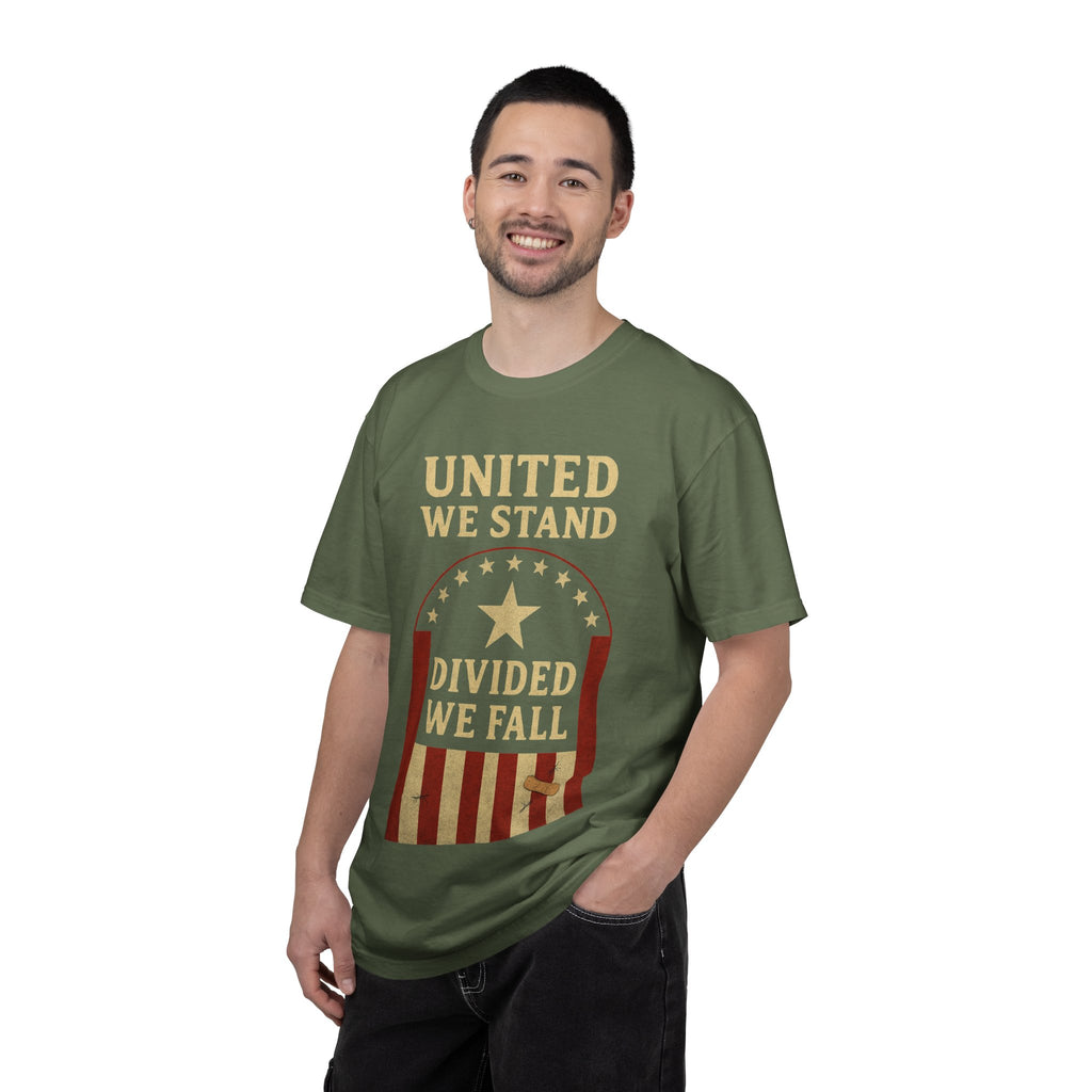 "Divided We Fall" Unisex Garment-Dyed T-shirt