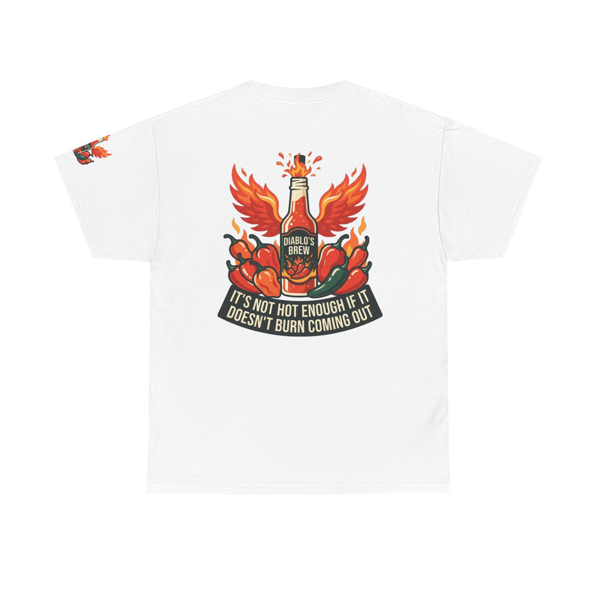 Color: White | Burns Coming Out Premium Graphic Tee