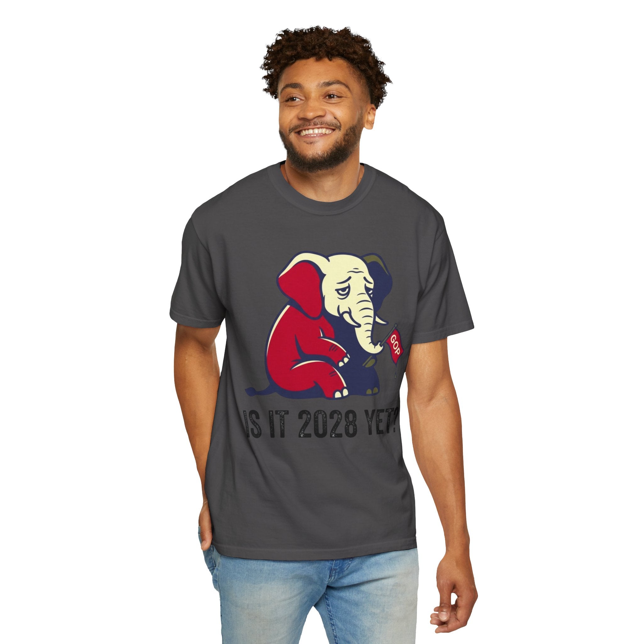 "Is It 2028 Yet" Unisex Garment-Dyed Tee