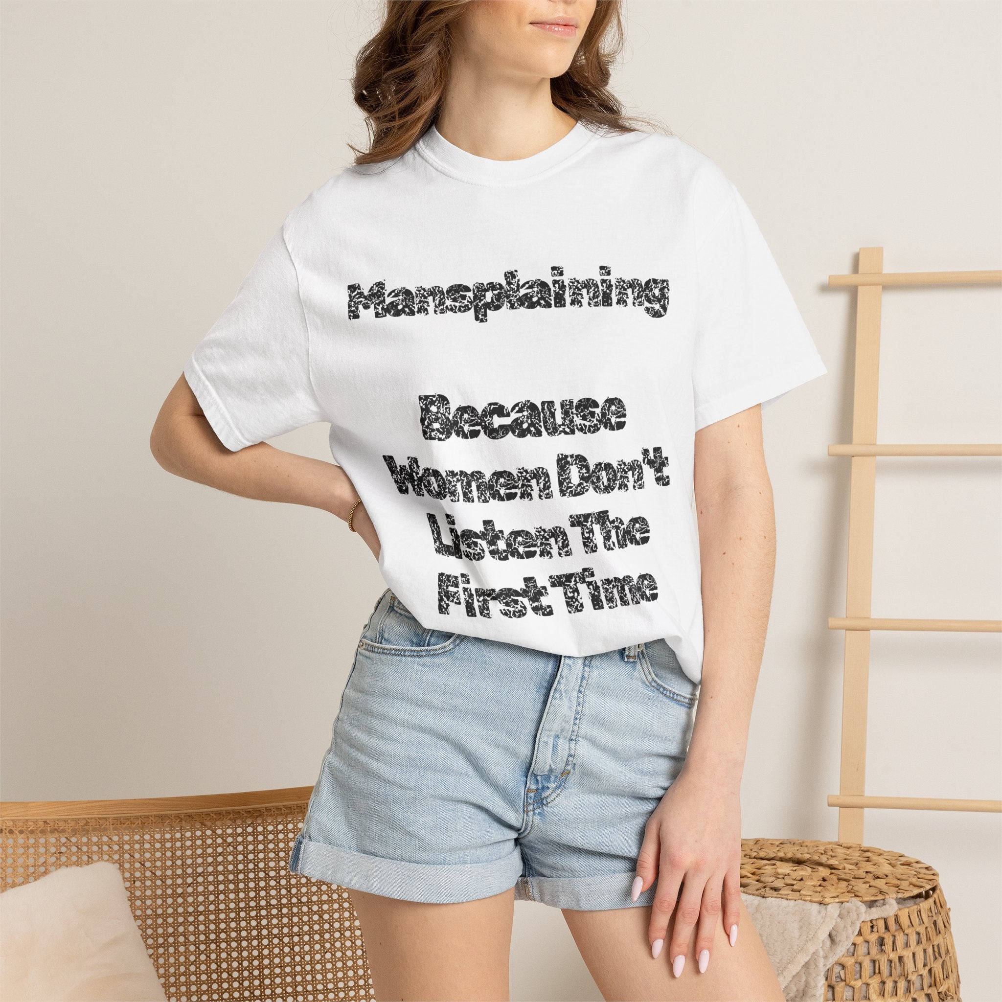 "Mansplaining" Unisex Garment-Dyed Tee