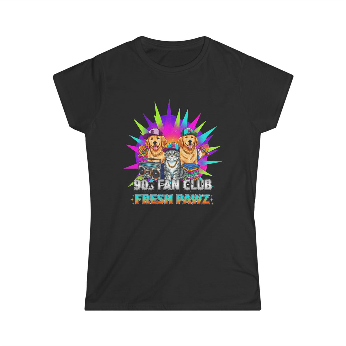 Color: Black | Still Living in the 90s (Send Help) | Women's Tee — AttitudeShirts