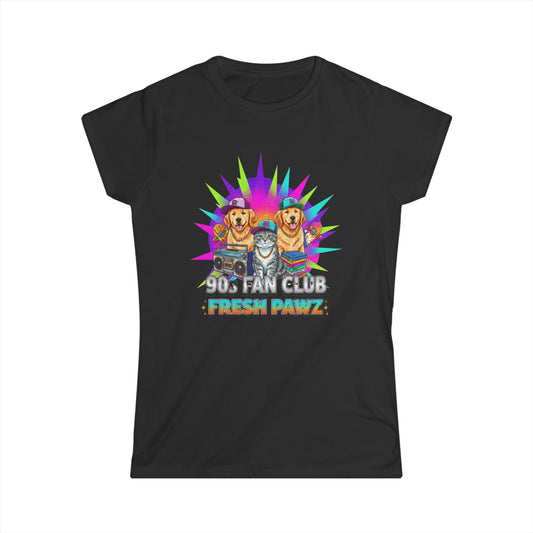 Color: Black | Still Living in the 90s (Send Help) | Women's Tee — AttitudeShirts
