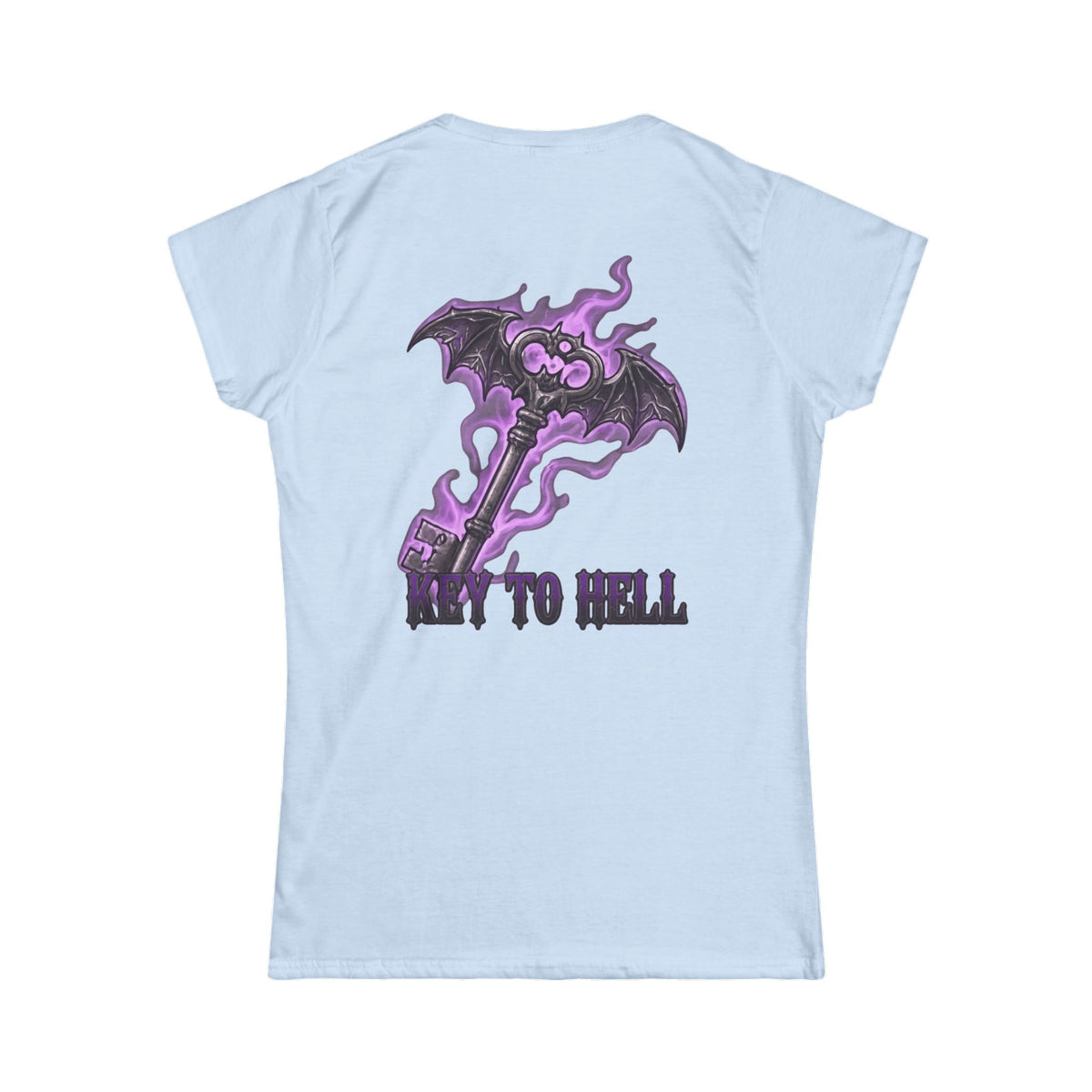 Color: Light Blue | Skeleton Key Women's Tee