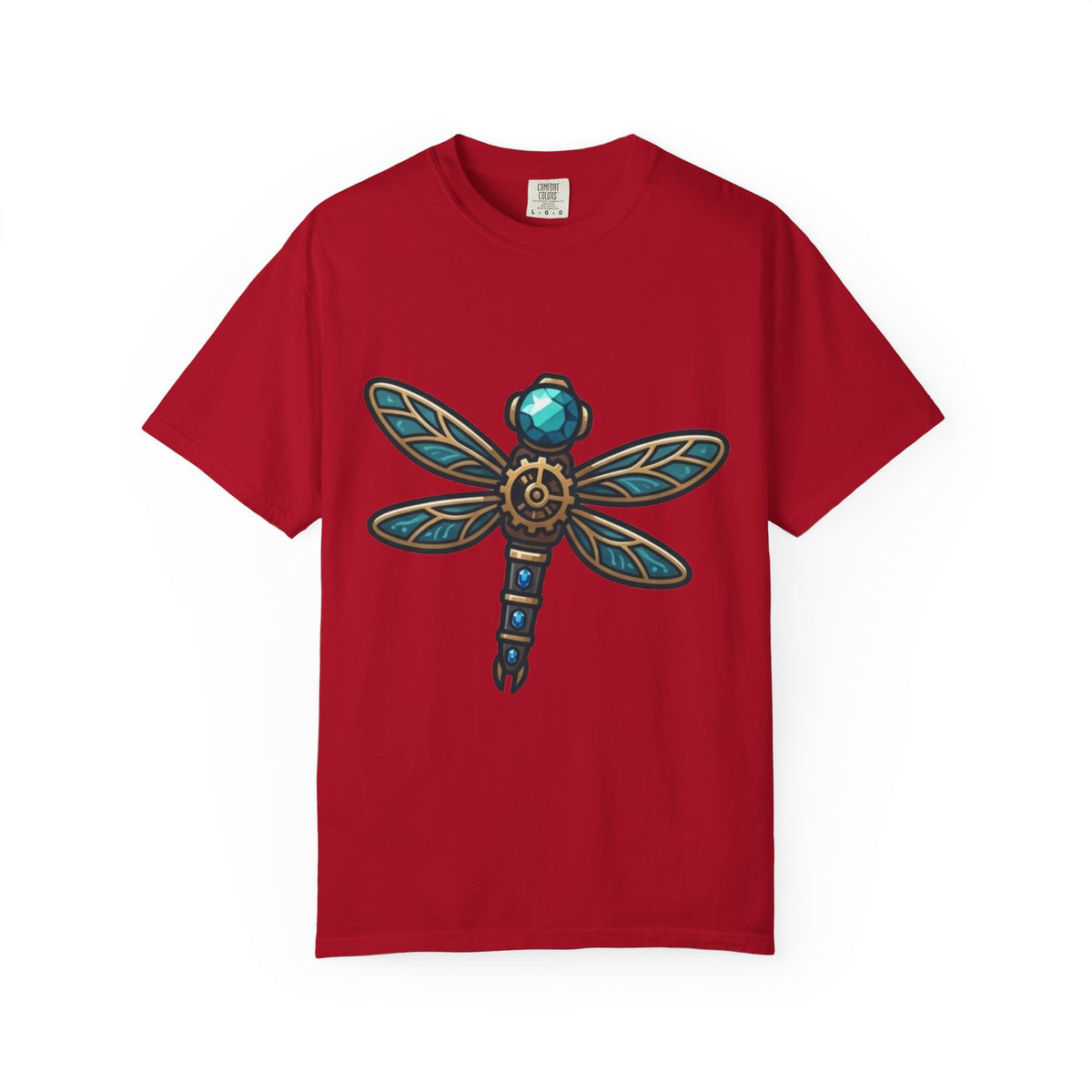 Color: Red | Dragonfly Unisex Garment-Dyed Tee
