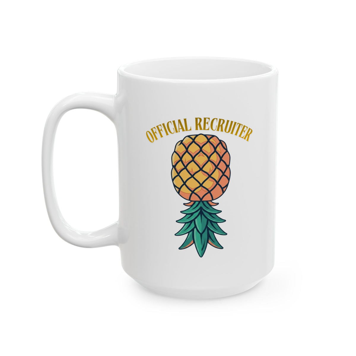 "Official Recruiter" White Ceramic Mug