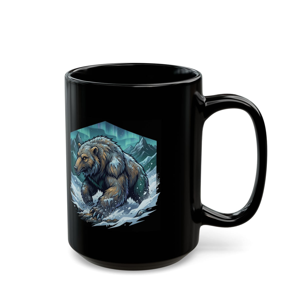 "Alioat (Siberian Folklore)" Black Ceramic Mug