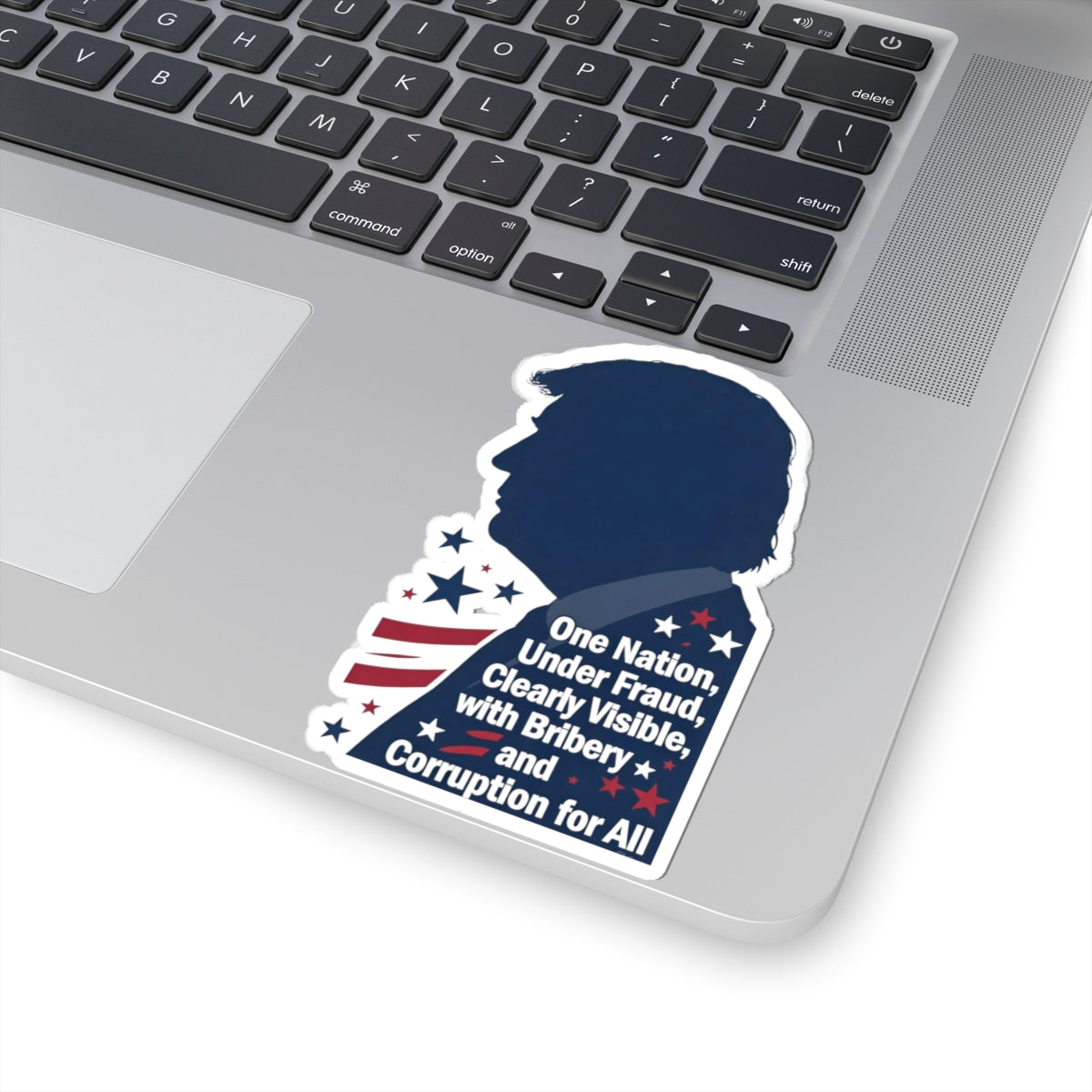 One Nation Under Fraud | Kiss-Cut Sticker — AttitudeShirts