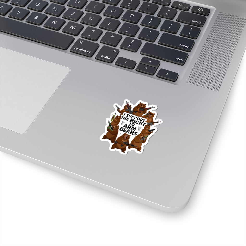 Arm Bears, Not People | Kiss-Cut Sticker — AttitudeShirts