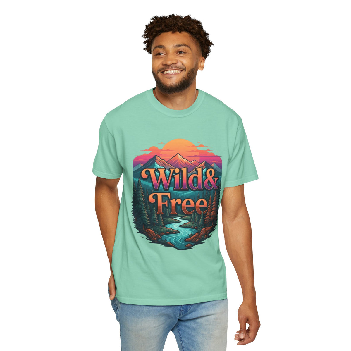 Color: Island Reef | Wild & Free Unisex Garment-Dyed Tee