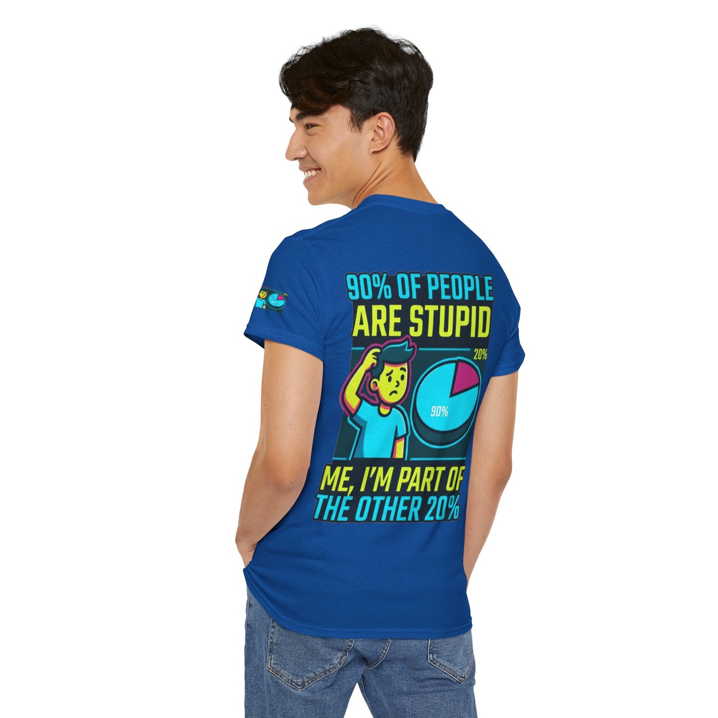 "90% Of People Are Stupid" Premium Graphic Tee