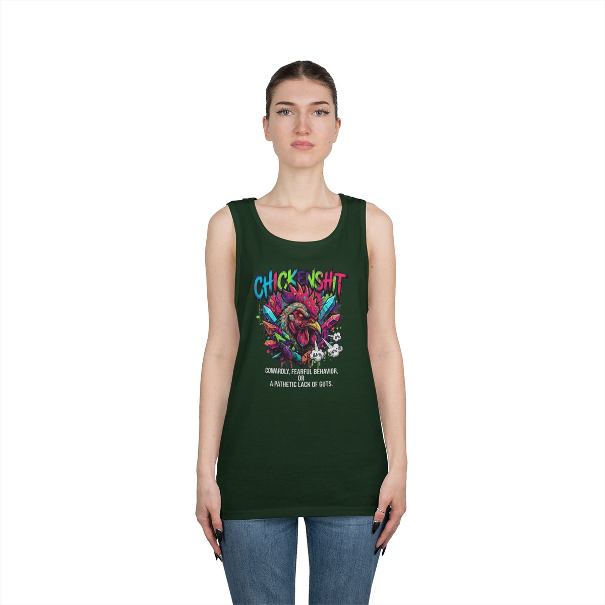 Color: Forest Green | Chickenshit Tank Top