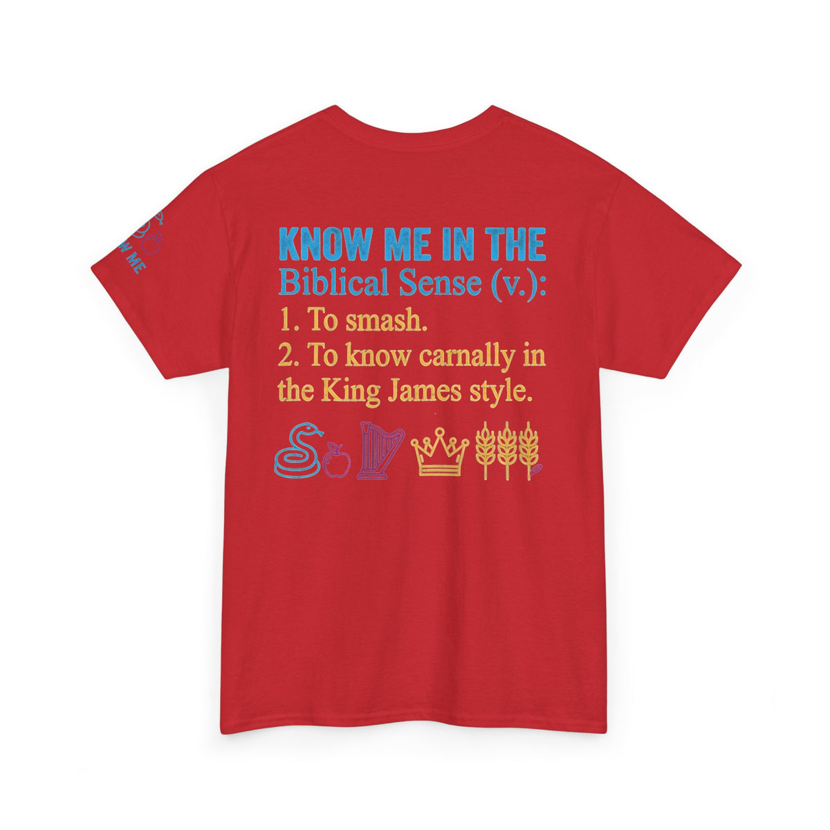 "Good Book Series Know Me In The Biblical Sense" Premium Graphic Tee