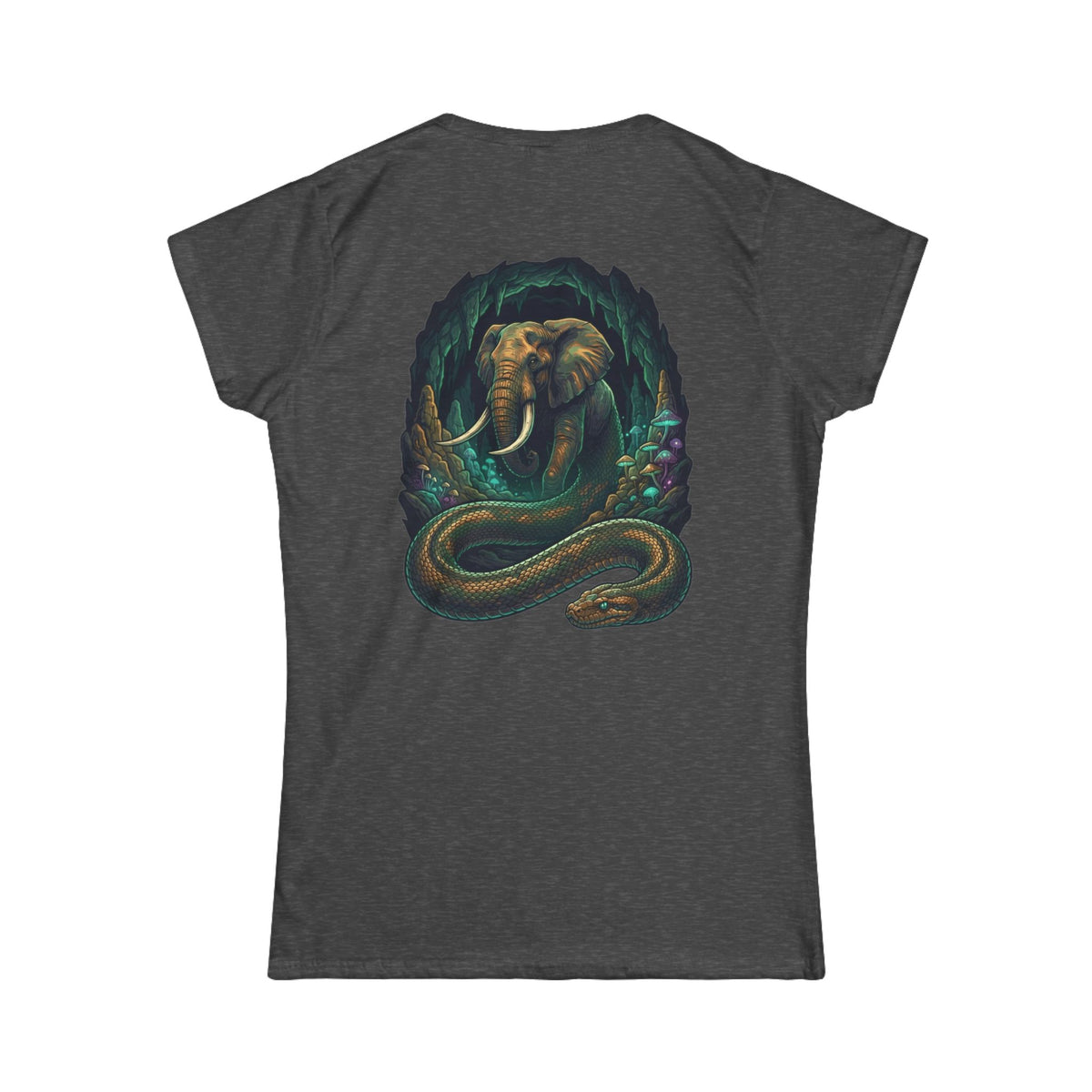 Color: Dark Heather | Grootslang (South African Mythology) Women's Tee