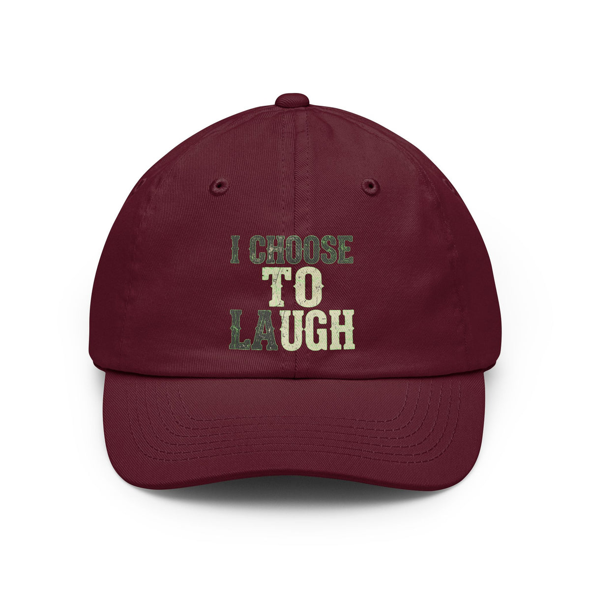 Color: Maroon | Choose to Laugh Dad Hat