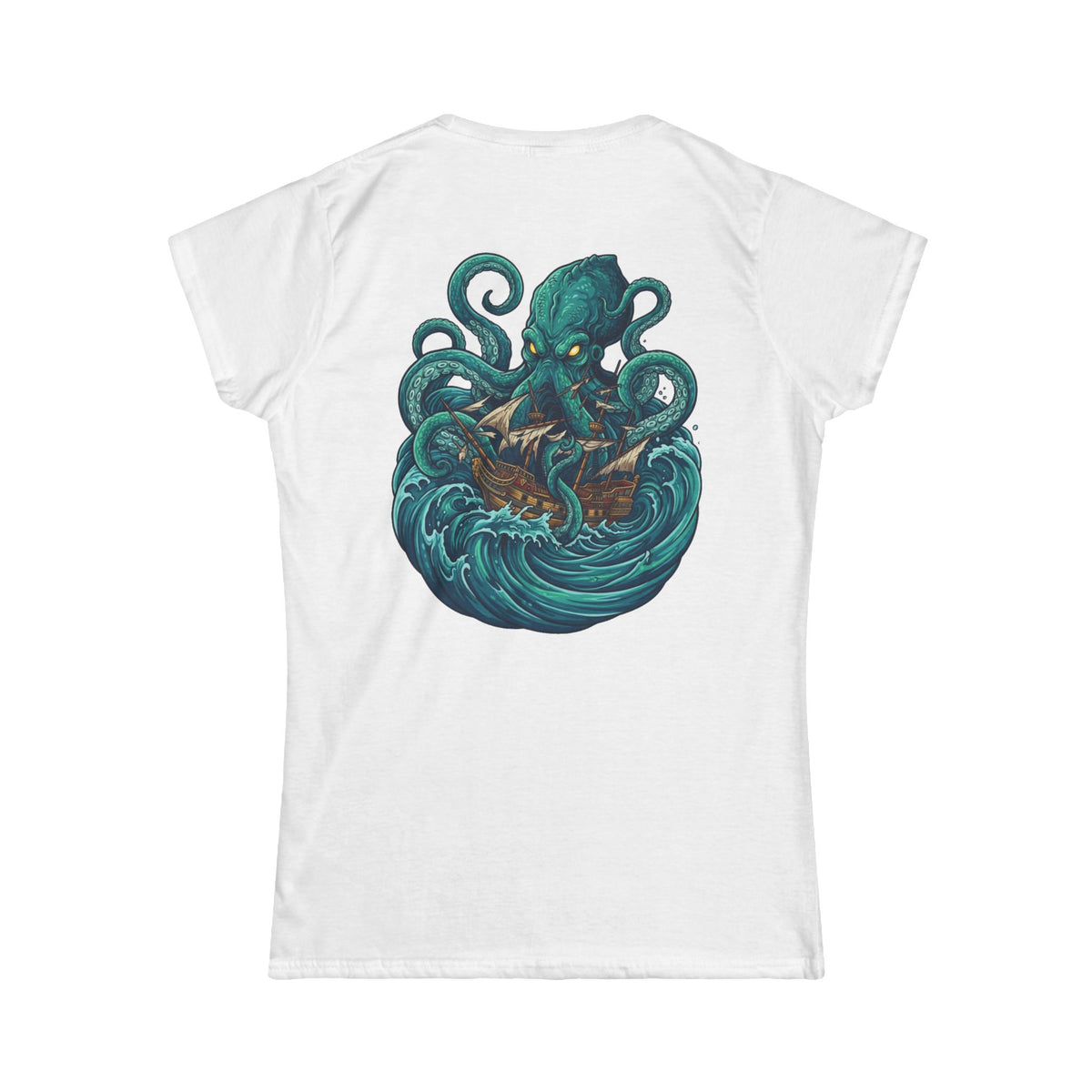 Color: White | The Kraken (Norse-Global Maritime) Women's Tee