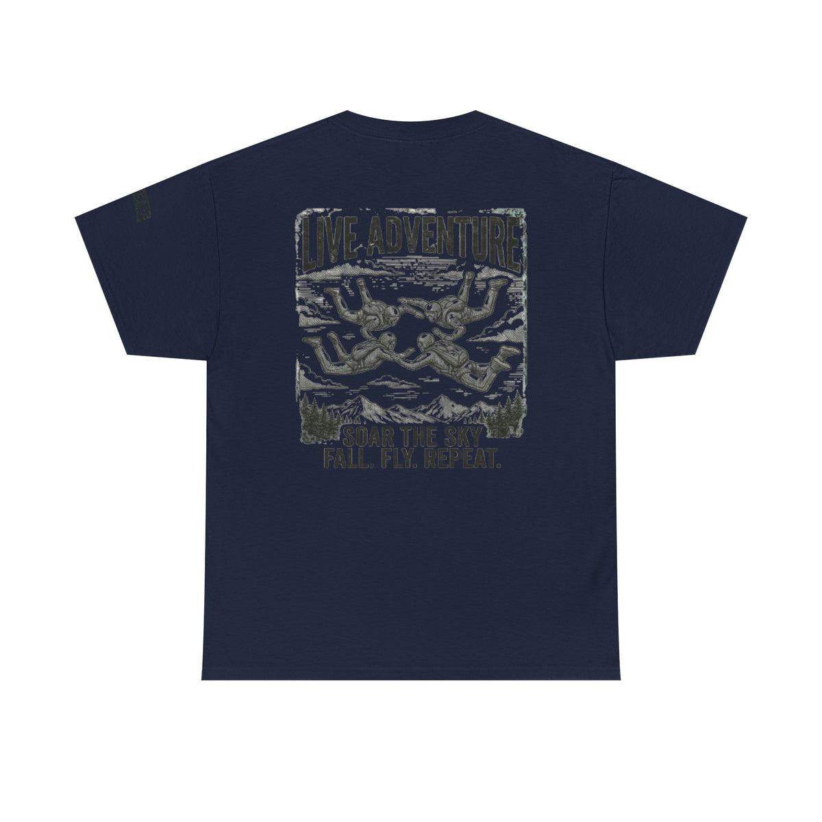Color: Navy | Live Adventure - Skydive Premium Graphic Tee