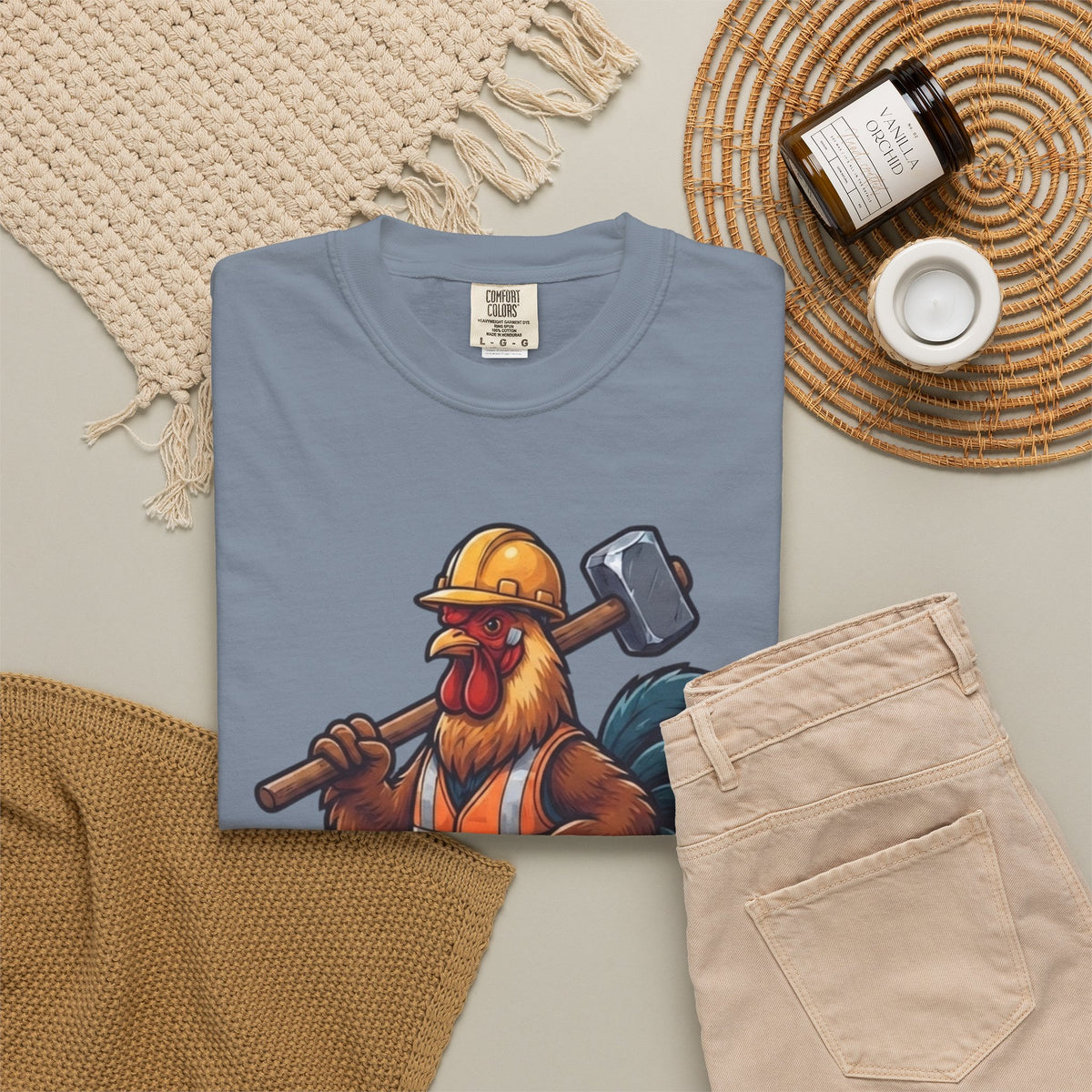 Biggest Erection in Town Unisex Garment-Dyed Tee
