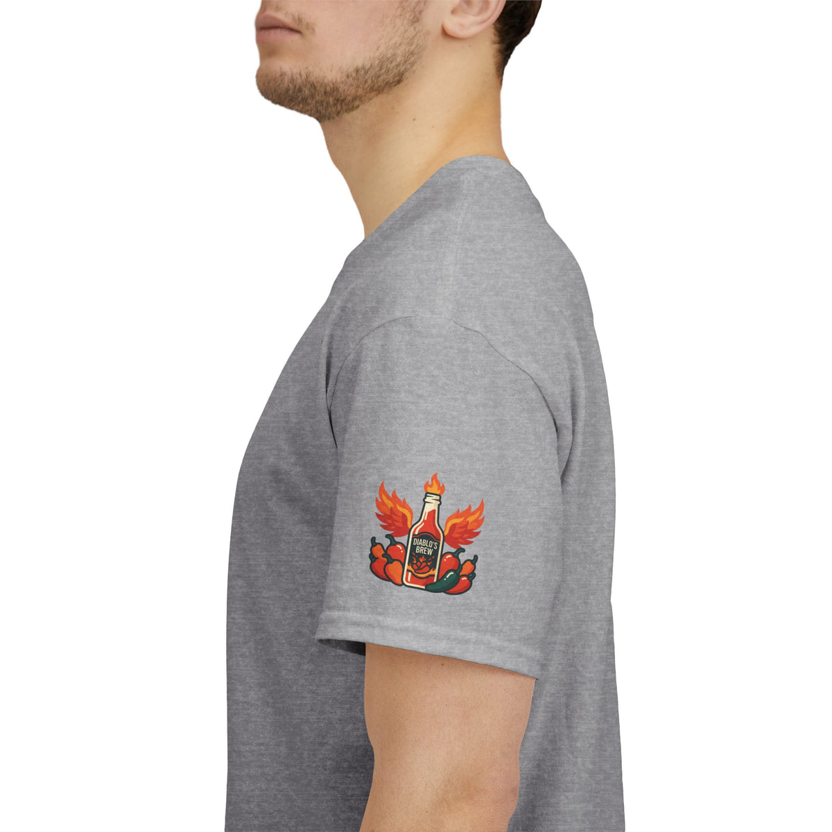 Color: Sport Grey | Burns Coming Out Premium Graphic Tee
