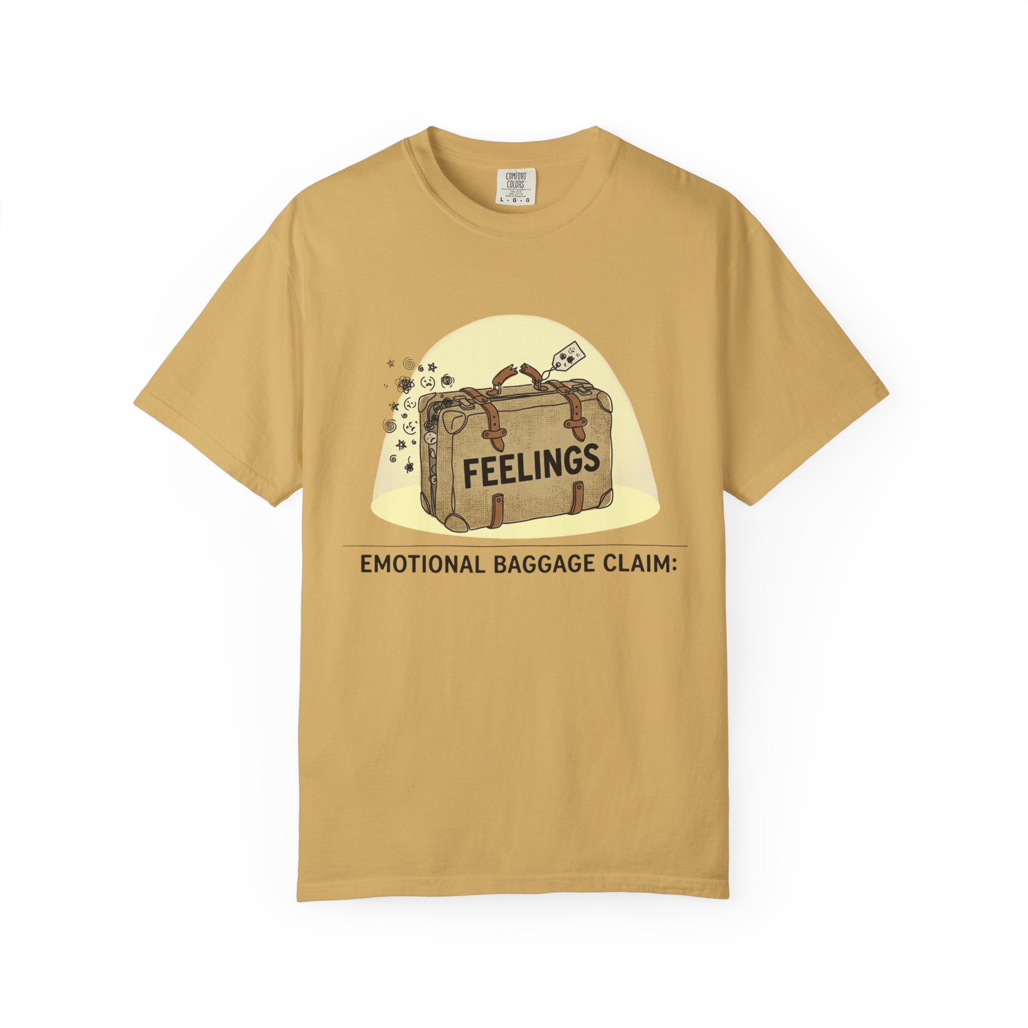 "Emotional Baggage Claim" Unisex Garment-Dyed T-shirt