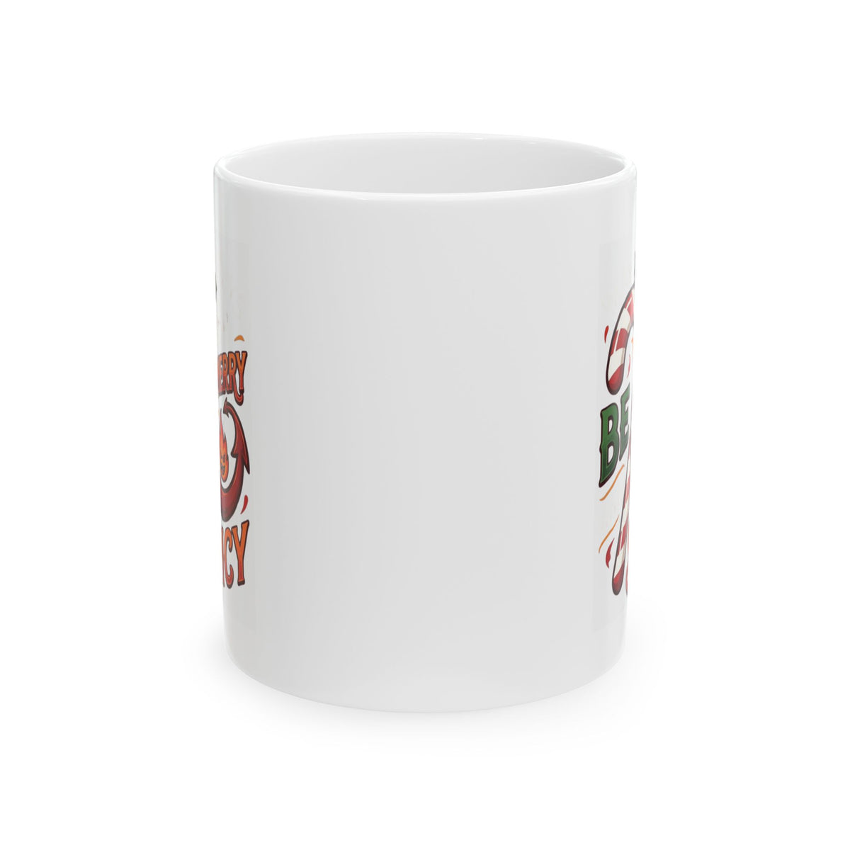 "May Your Days Be Merry and Spicy" White Ceramic Mug
