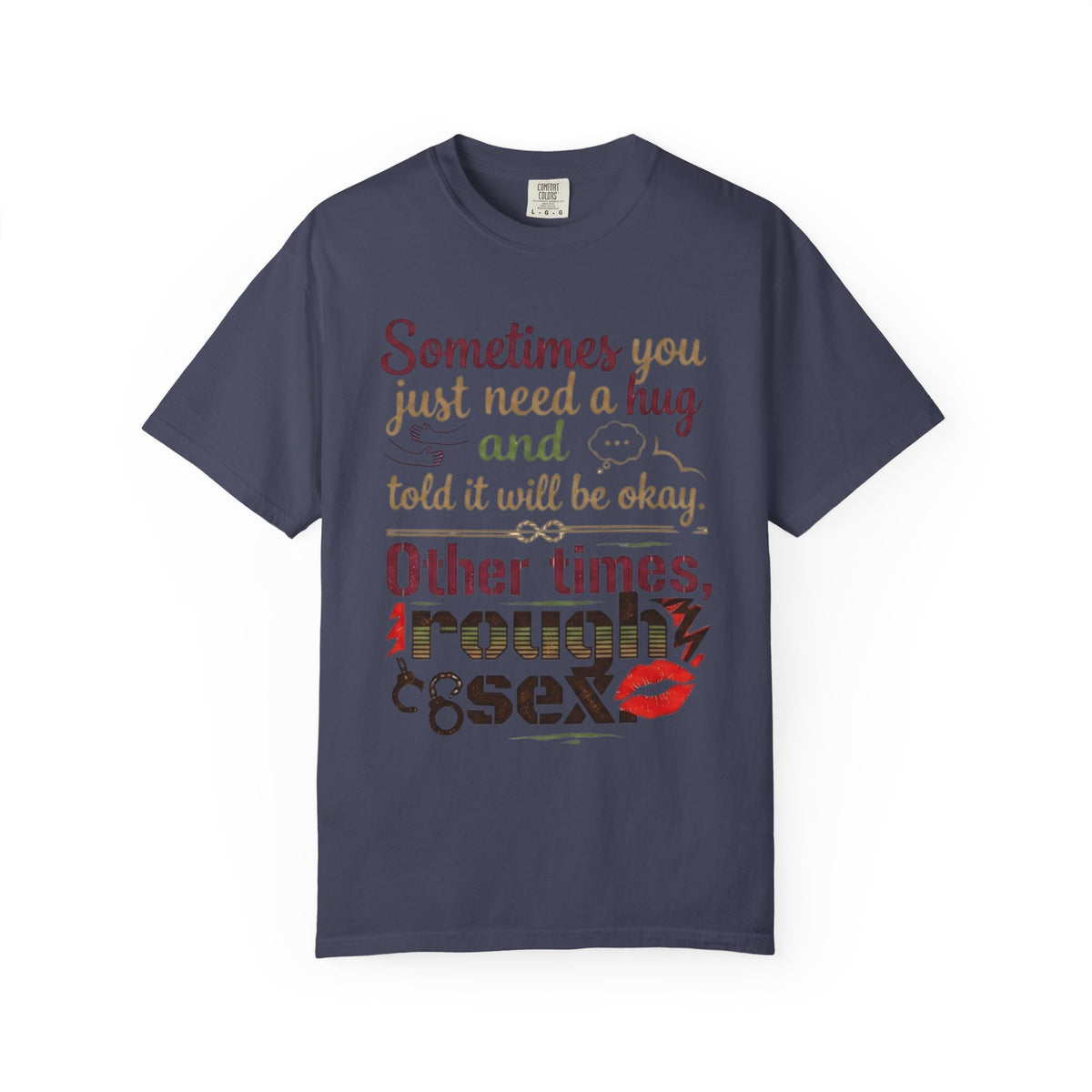 Color: Denim | Rough Sex Unisex Garment-Dyed Tee