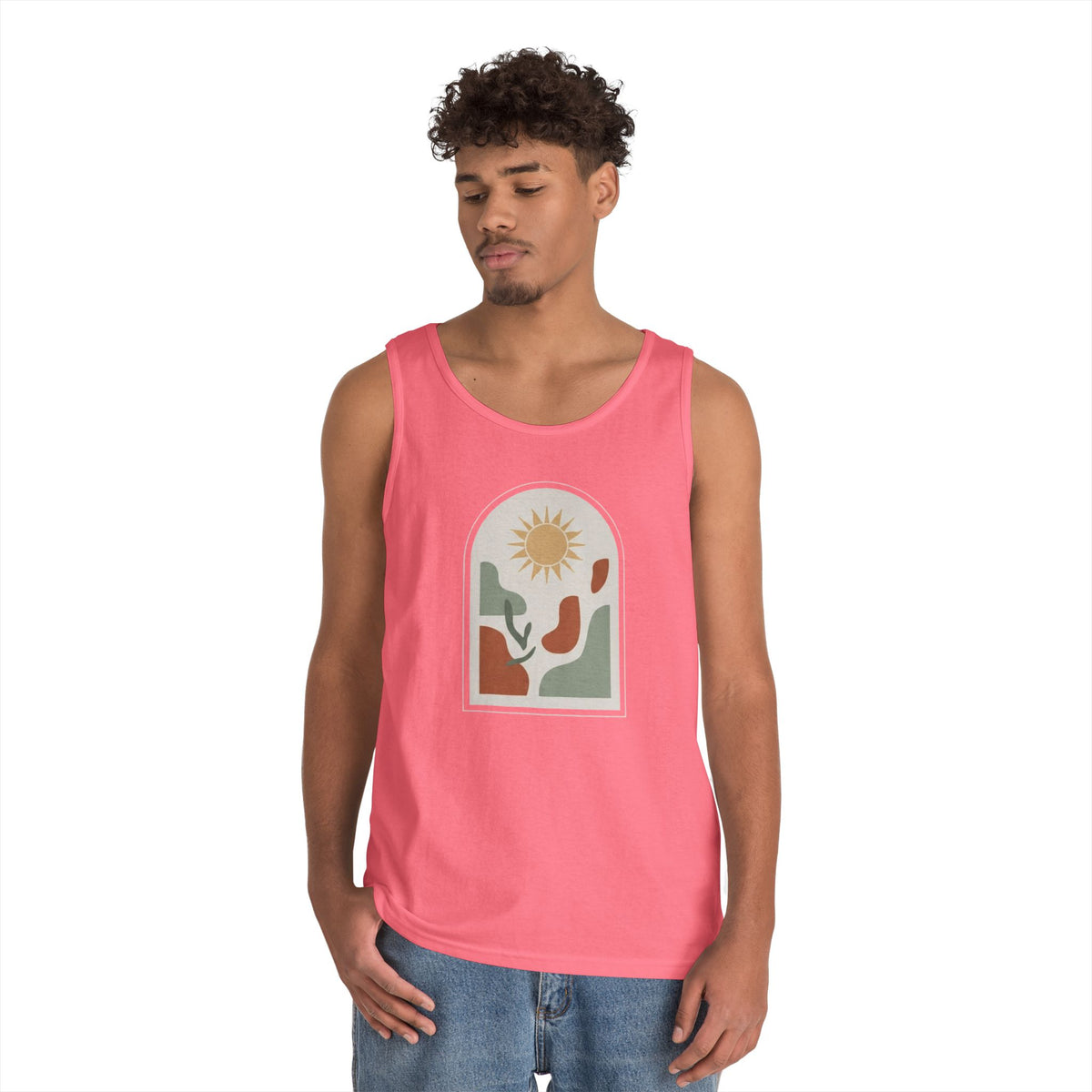 Color: Safety Pink | Desert Sun Tank Top