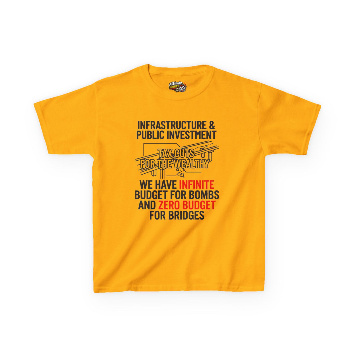 Protest Series - Fix The Roads Kids Tee