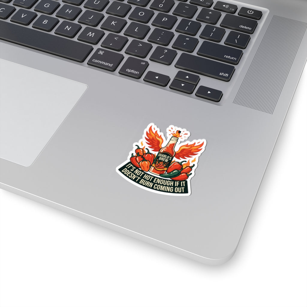 "Burns Coming Out" Sticker — Main