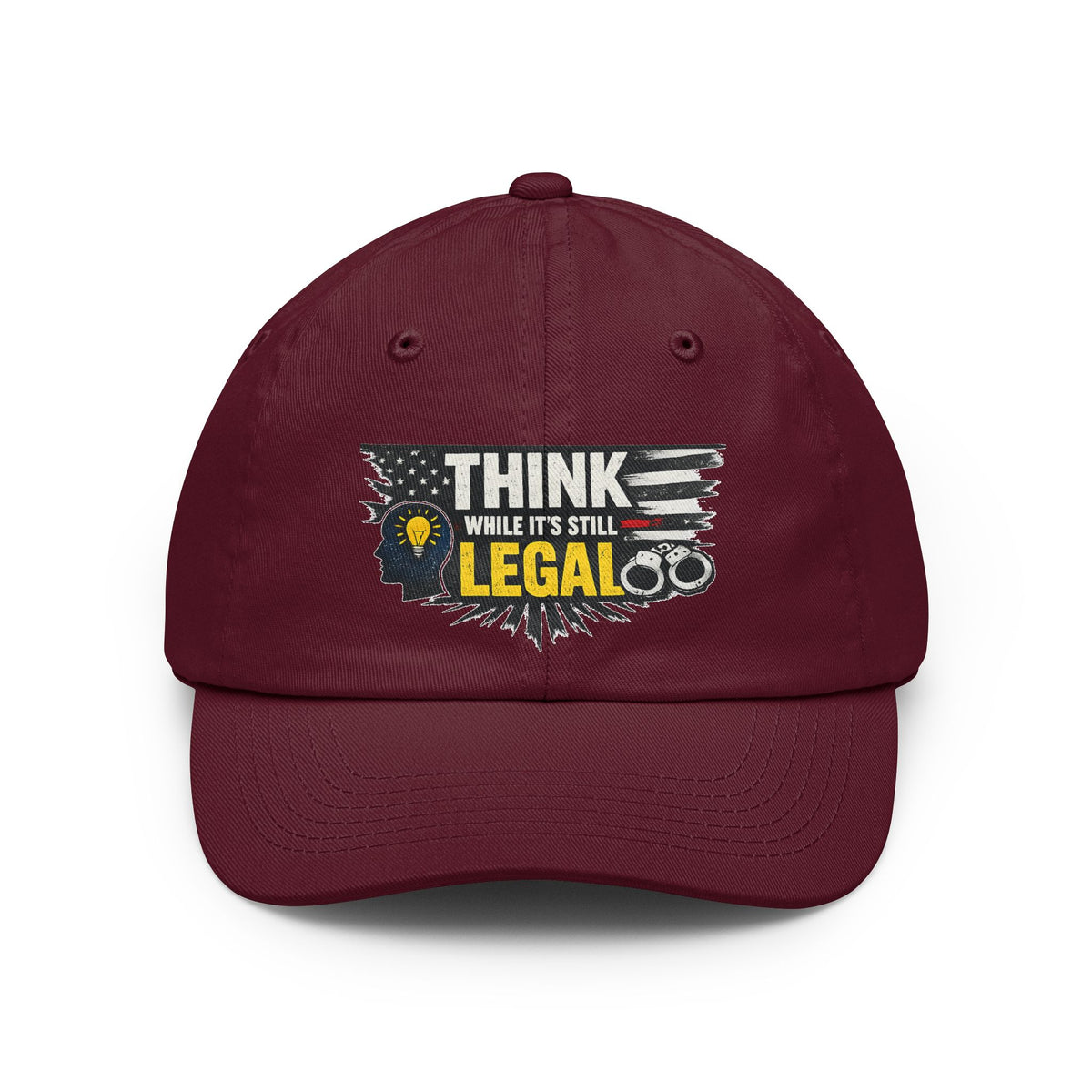 Color: Maroon | Think Dad Hat