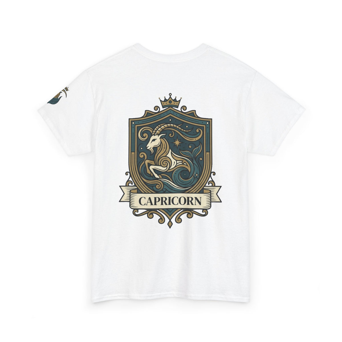 "Capricorn- The Sea-Goat Crest" Premium Graphic Tee