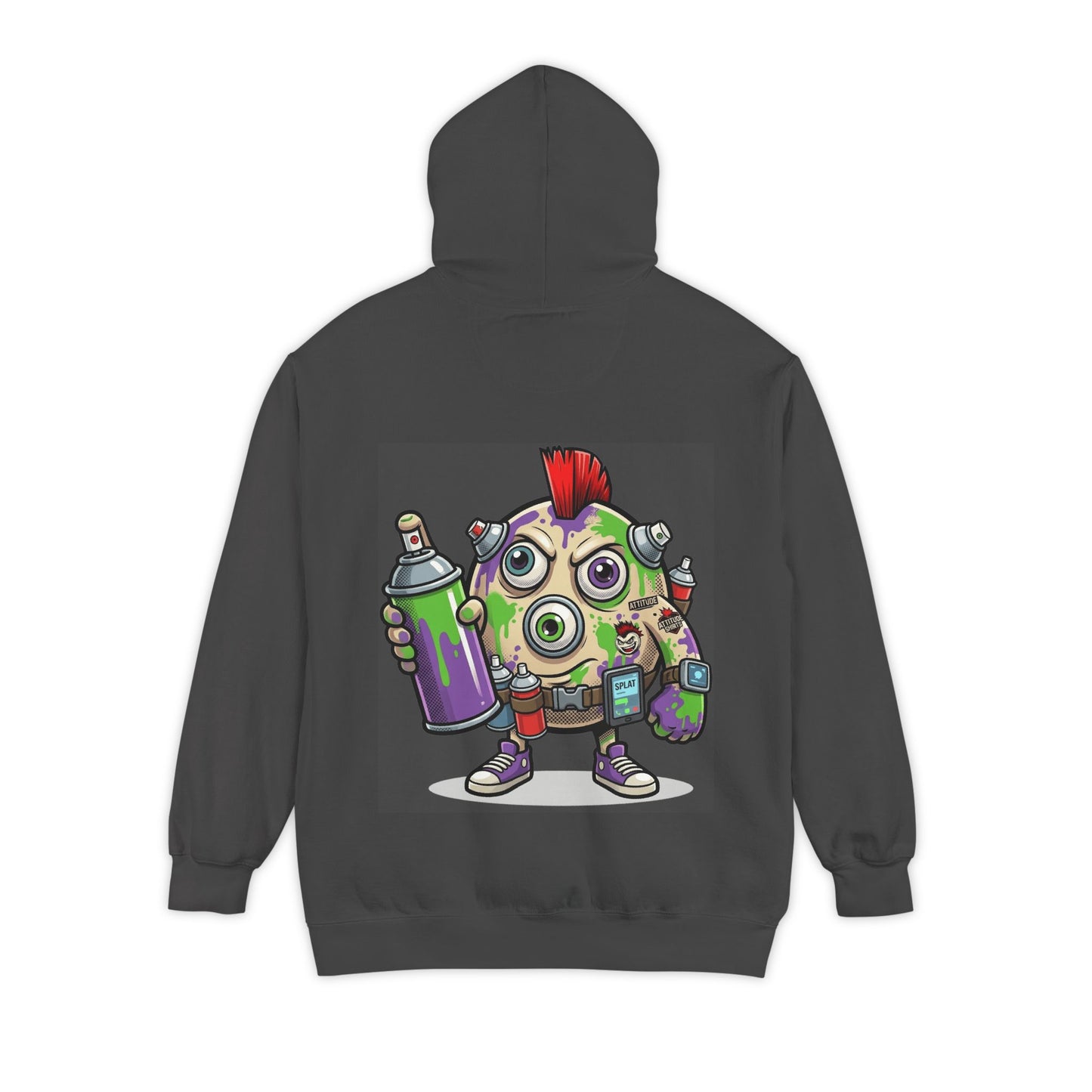"Graffiti" Garment-Dyed Hoodie