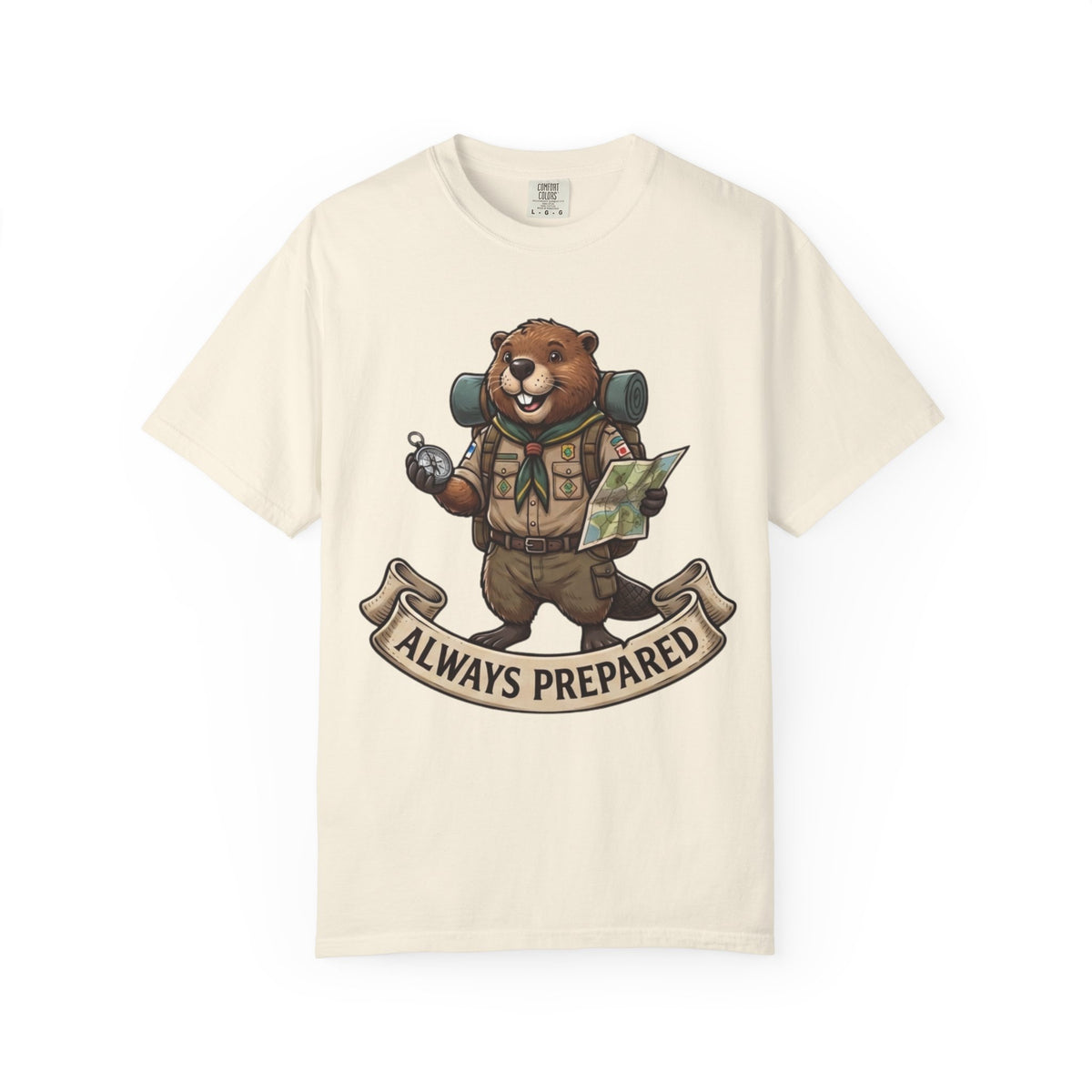 Color: Ivory | Always Prepared Unisex Garment-Dyed Tee