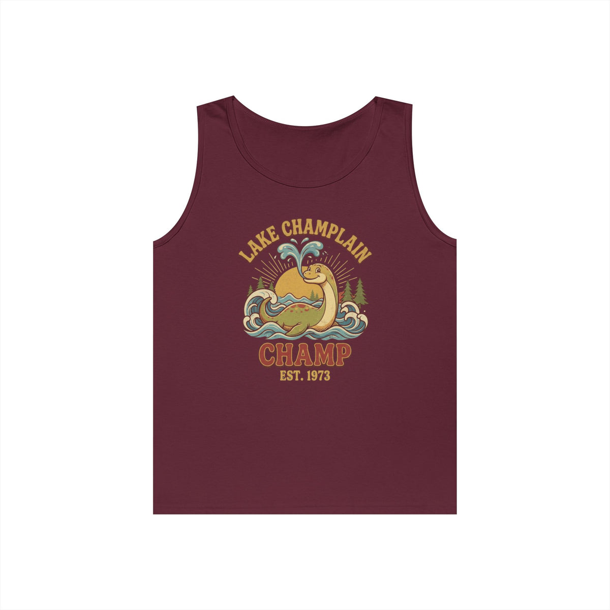 Color: Maroon | Champ (Lake Champlain) Tank Top
