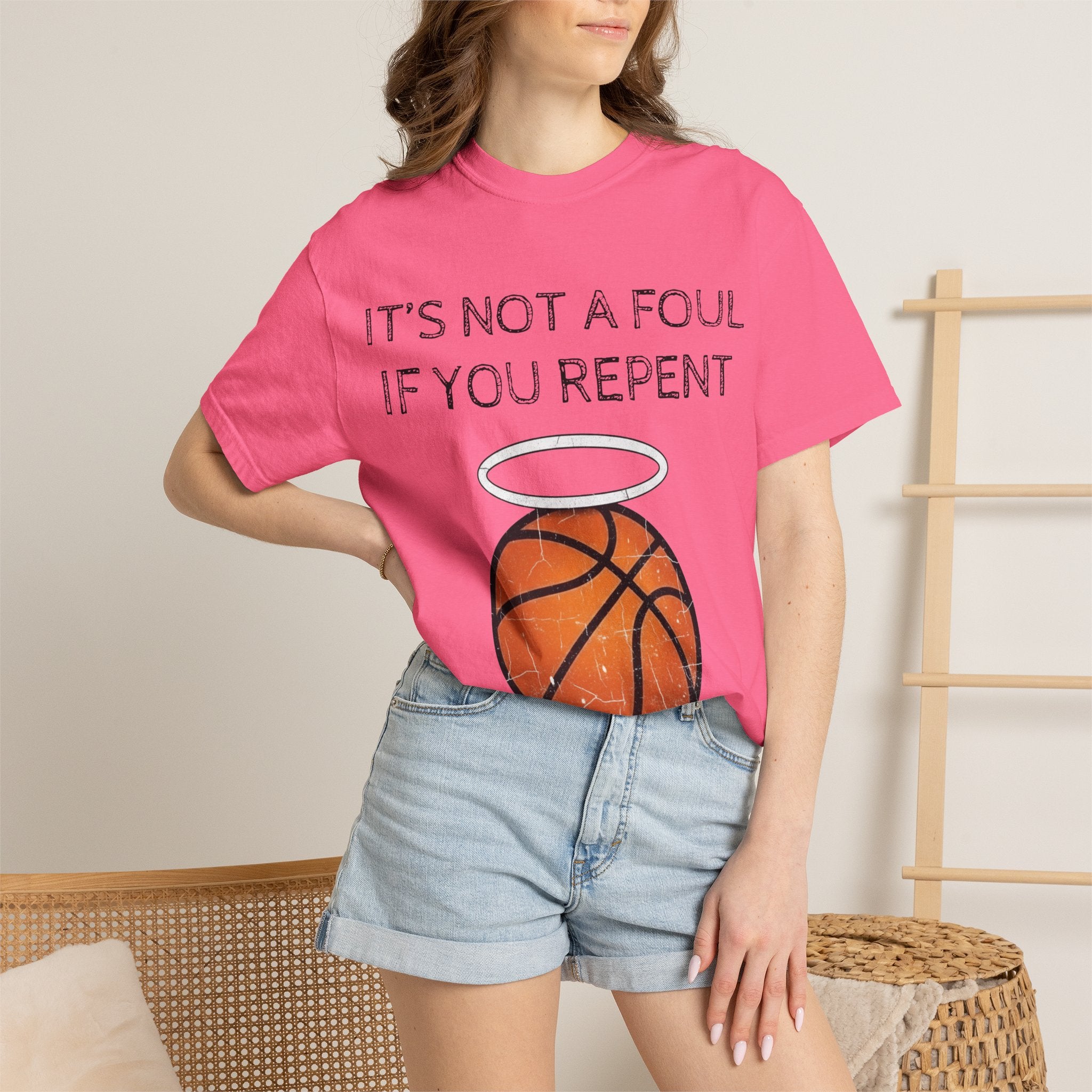 "Not a Foul If You Repent" Unisex Garment-Dyed T-shirt