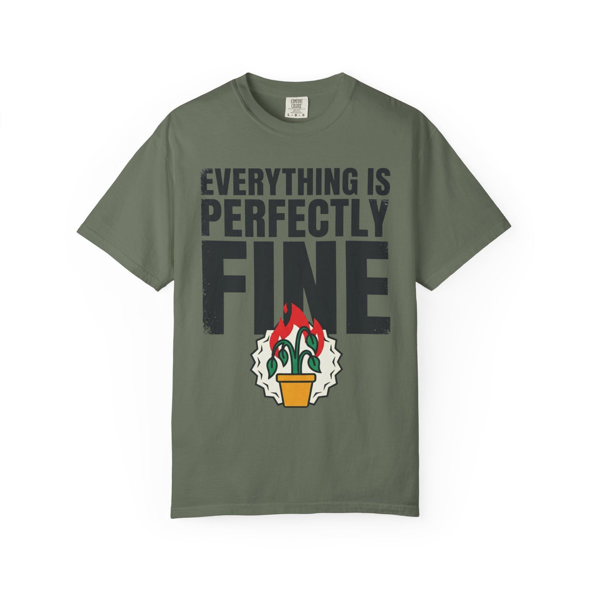 Color: Moss | Perfectly Fine Unisex Garment-Dyed Tee