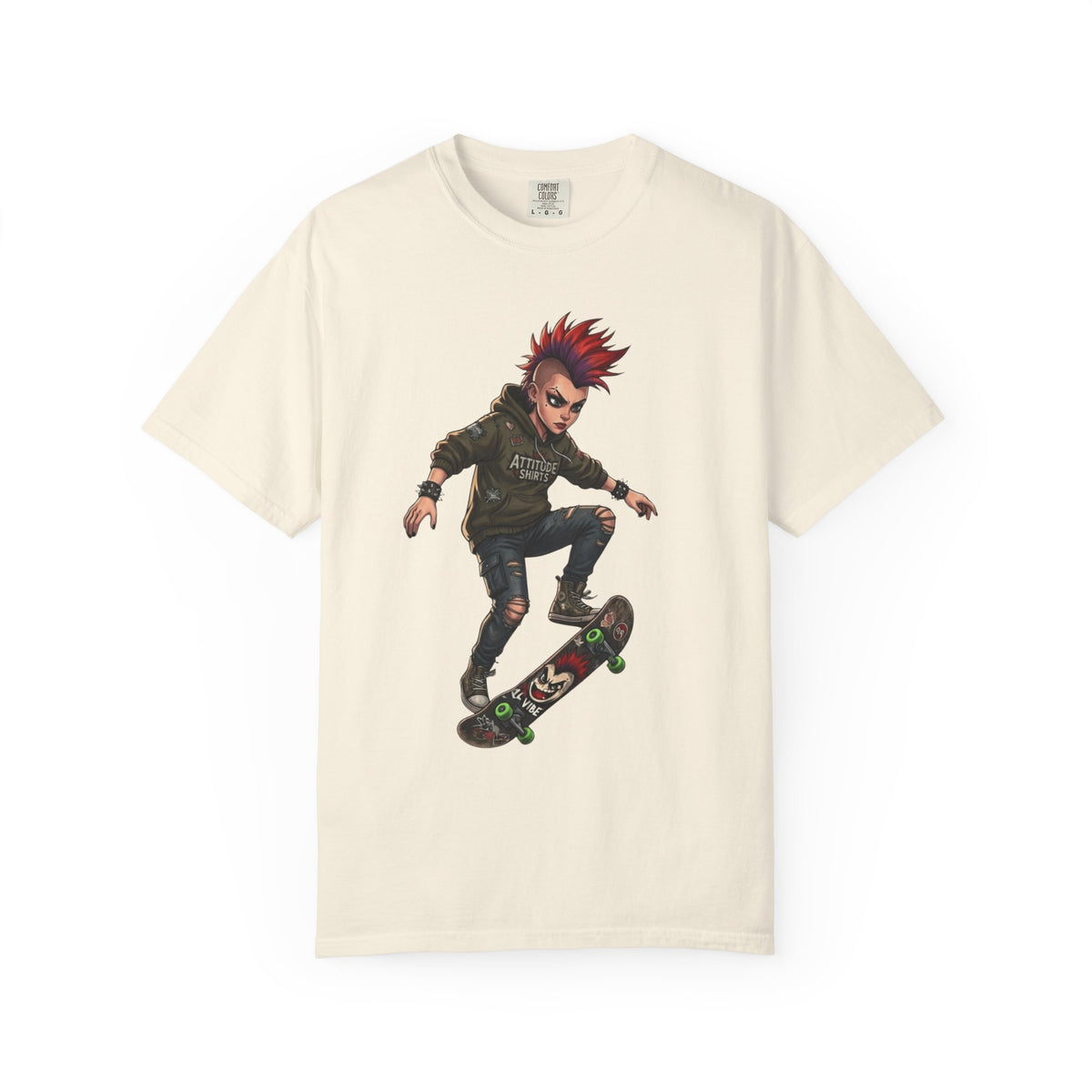 Color: Ivory | Riot Unisex Garment-Dyed Tee