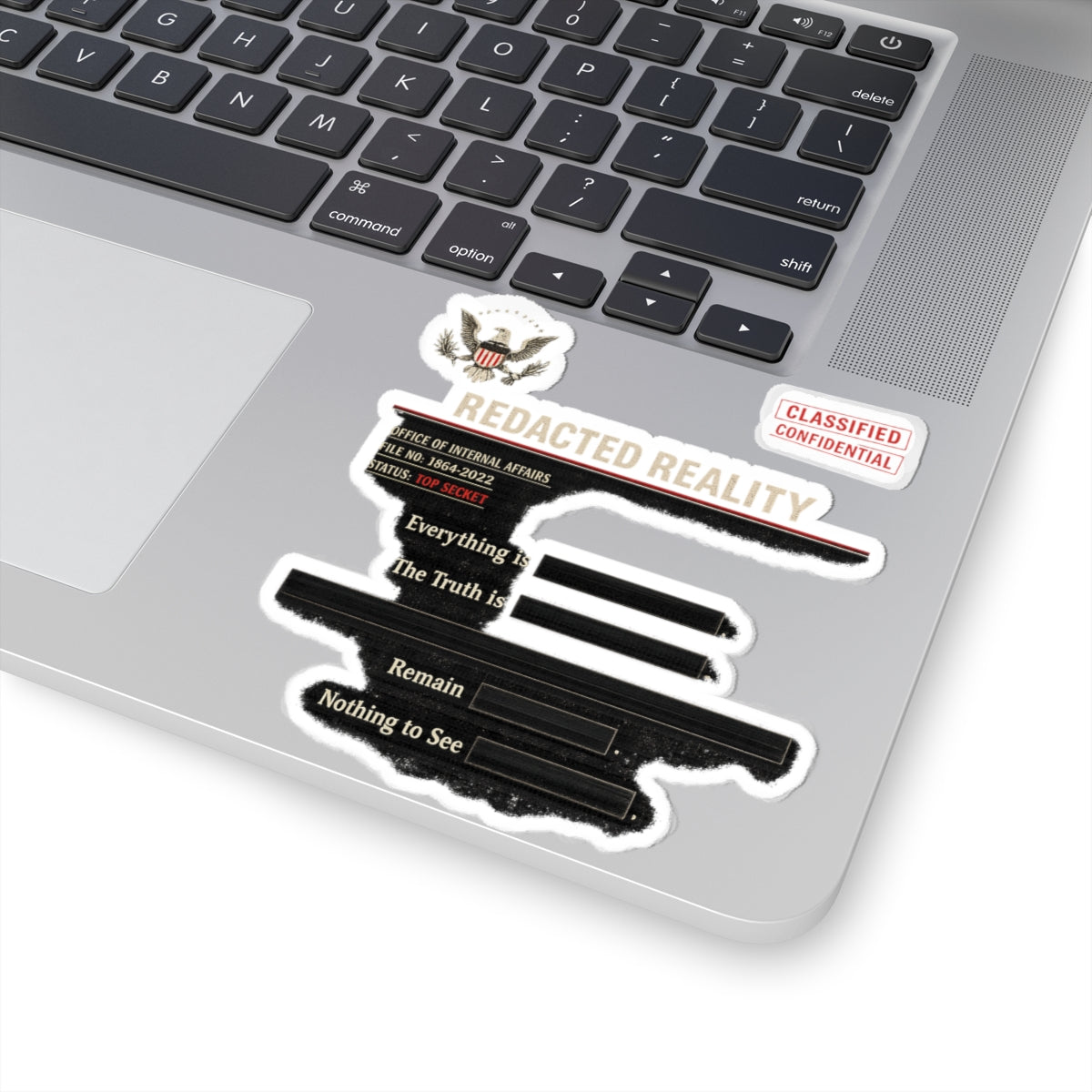Unfiltered & Unapologetic | Kiss-Cut Sticker — AttitudeShirts