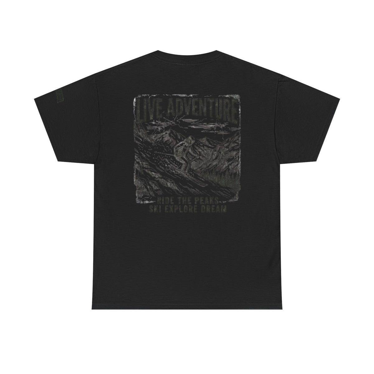 Color: Black | Live Adventure - Ski Premium Graphic Tee