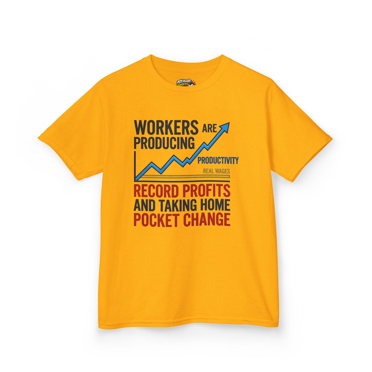 Color: Gold | Protest Series - Share The Value Kids Tee