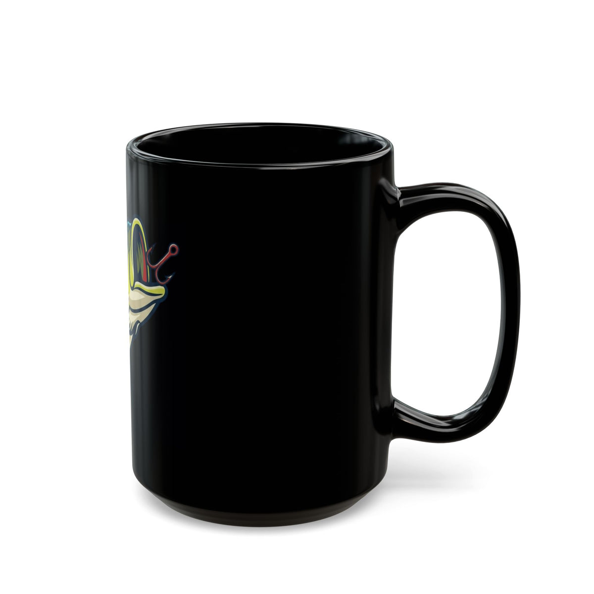 "Jerk Until She Swallows" Black Ceramic Mug — Graphic