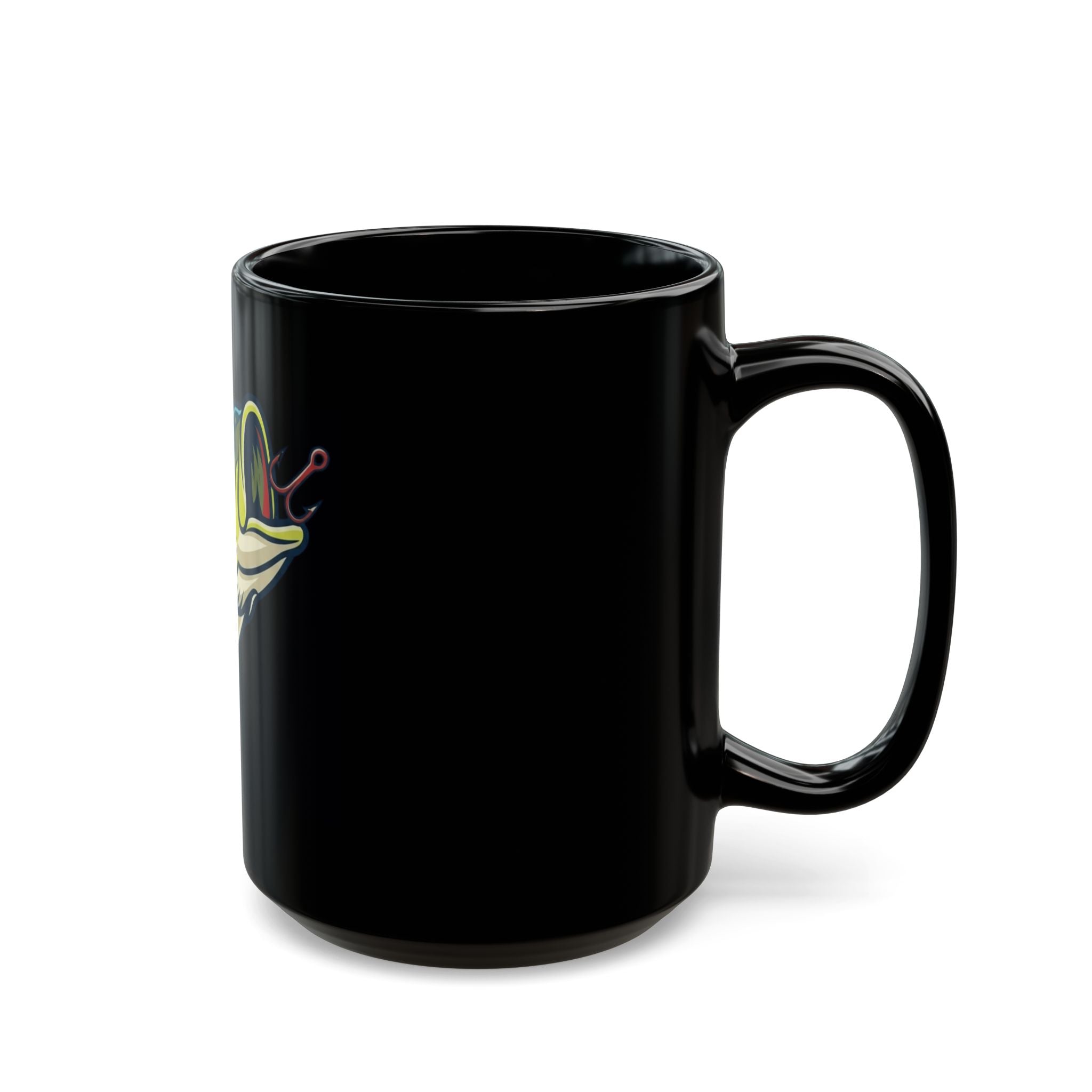 "Jerk Until She Swallows" Black Ceramic Mug — Graphic
