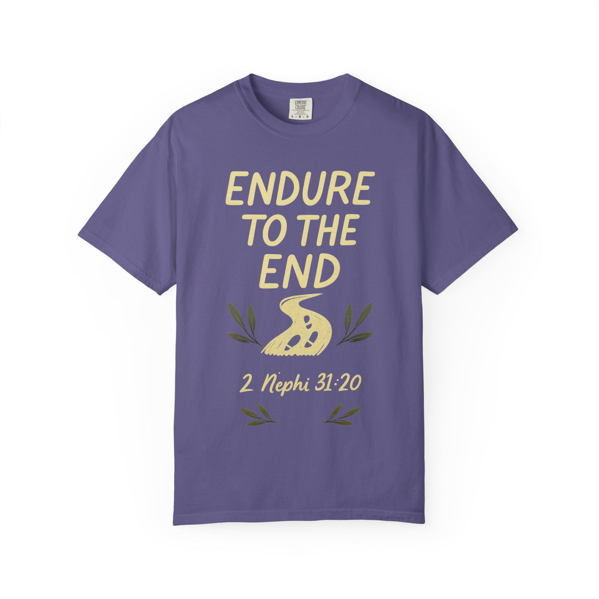 Color: Grape | Endure to the End Unisex Garment-Dyed T-shirt