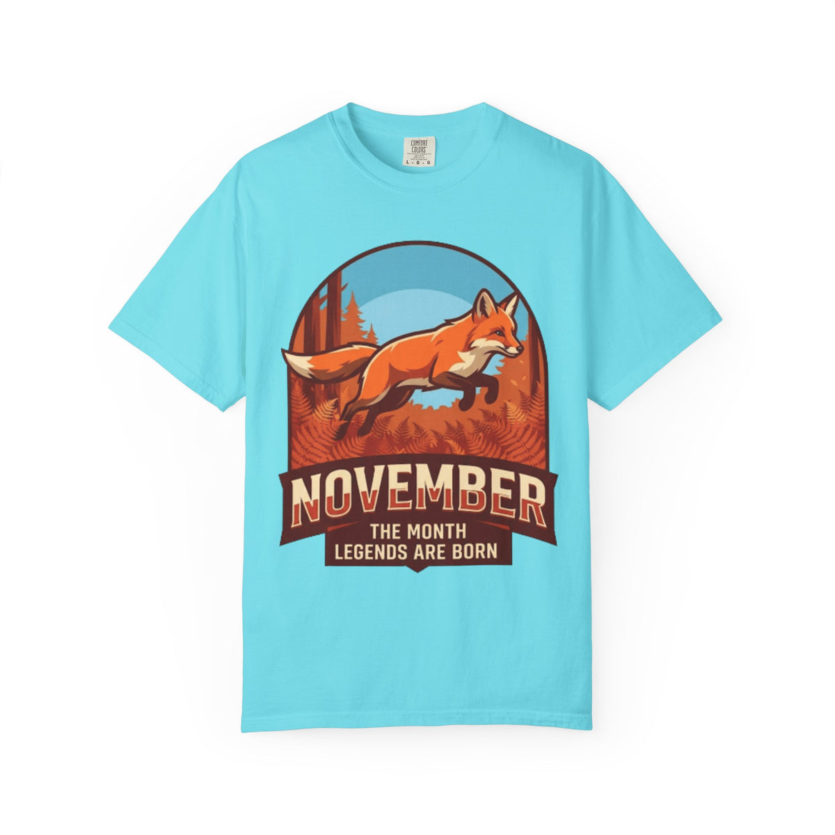 Color: Lagoon Blue | November Legend Unisex Garment-Dyed Tee