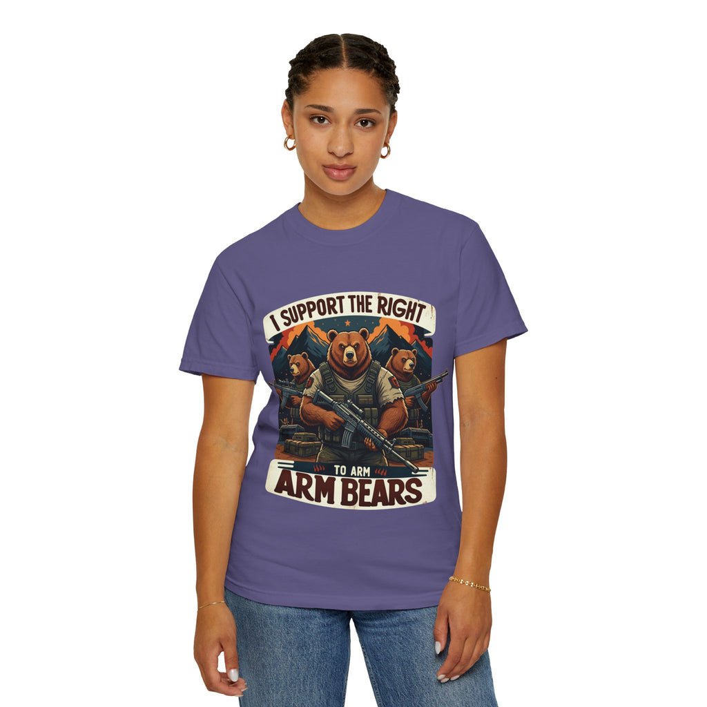 "The Right to Arm Bears (Mountain Division)" Unisex Garment-Dyed T-shirt