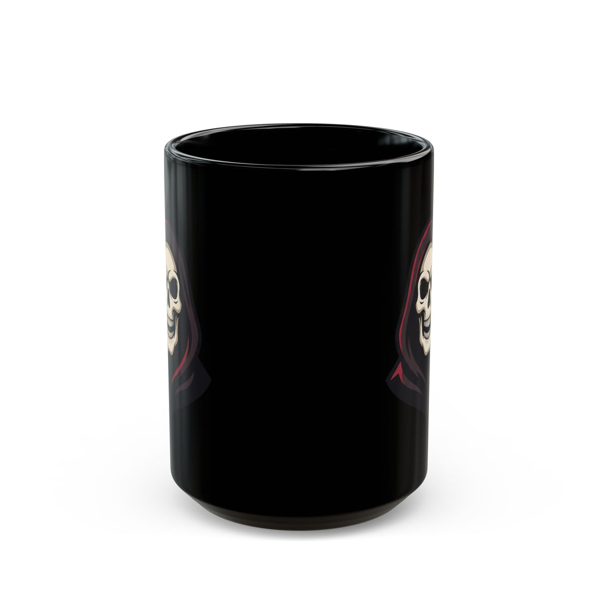 "Autumn Death" Black Ceramic Mug — Graphic