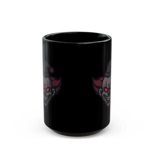 "Nightmare Clown" Black Ceramic Mug — Graphic