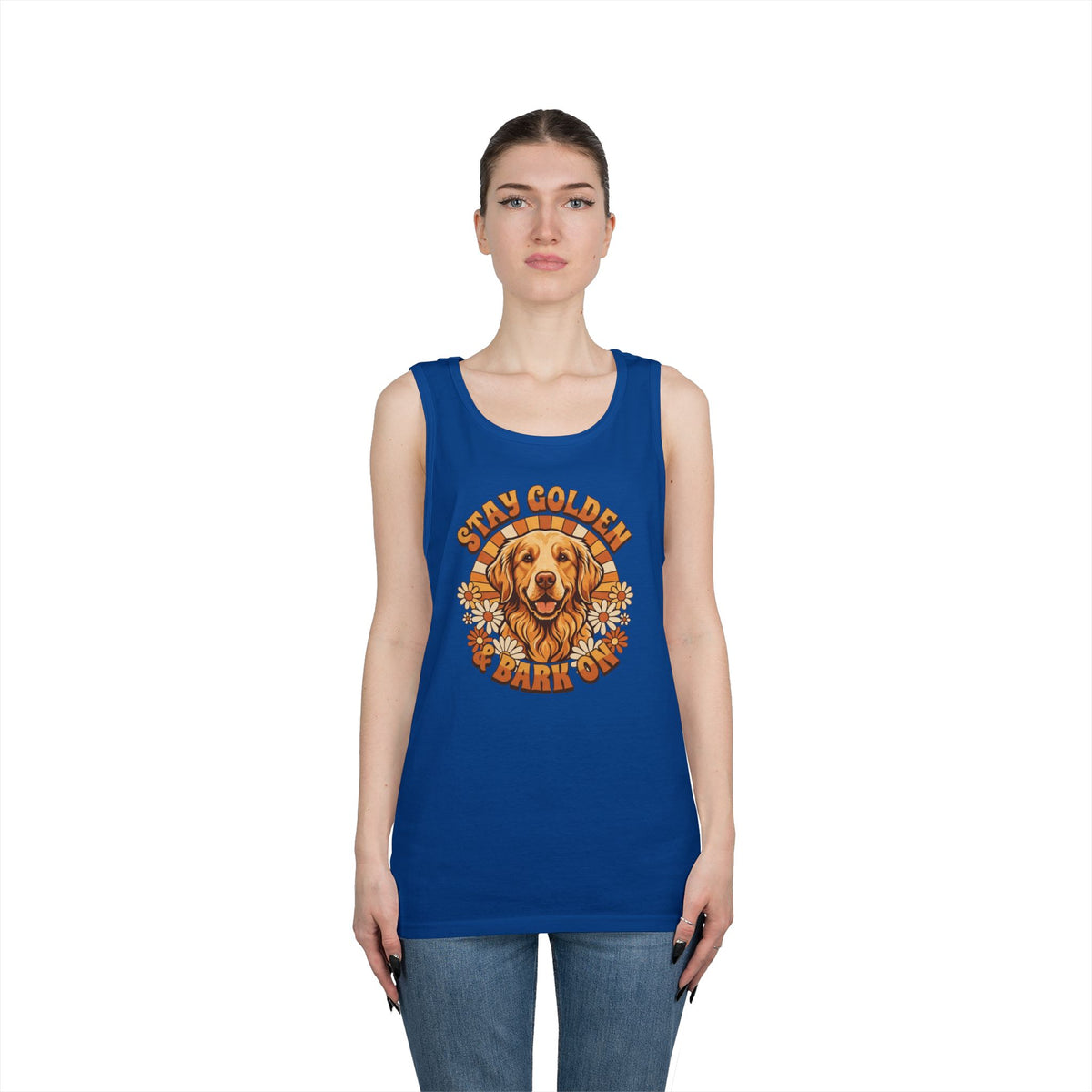 "Stay Golden & Bark On" Tank Top